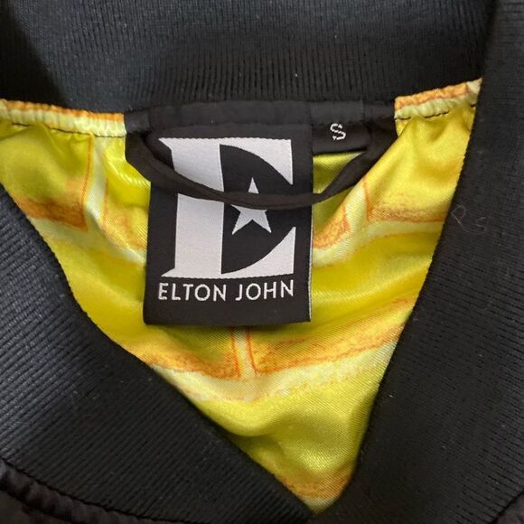 Elton John Farewell Yellow Brick Road Tour Satin Bomber Jacket 2018 Size Small - Picture 4 of 7